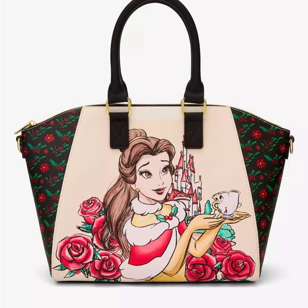 Loungefly Disney Beauty and the Beast Holiday Bel… - image 1